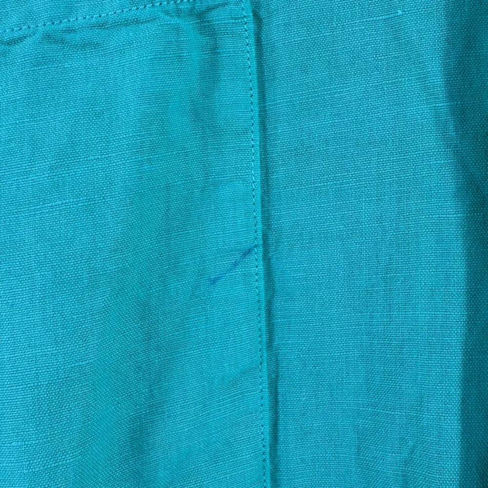 Polo Ralph Lauren Mens Large Seafoam Green Linen Short Sleeve Button Down Shirt